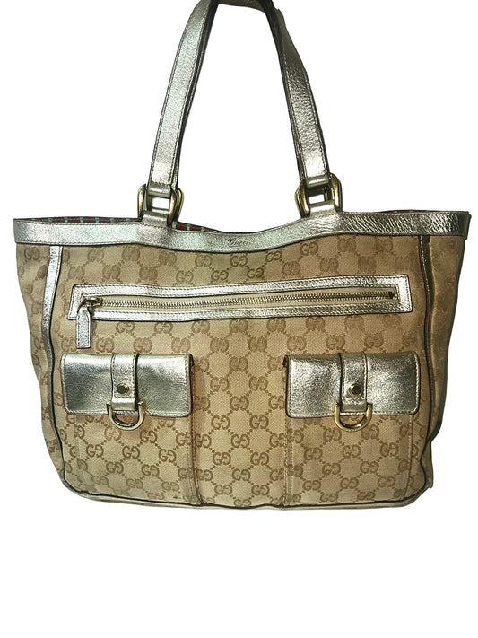 Gucci monogram canvas Abbey tote bag